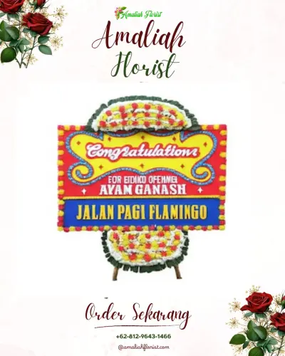Bunga Papan Congratulation di Ledoktempuro